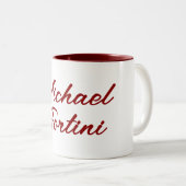 Beruflich-minimalistisch-modernes Rot Zweifarbige Tasse (VorderseiteRechts)