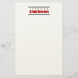 Beruflich minimalistisch modernes schlicht briefpapier