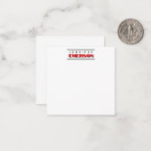 Beruflich minimalistisch modernes schlicht mitteilungskarte (Vorderseite/Rückseite Beispiel)