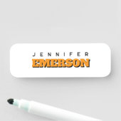 Beruflich minimalistisch modernes schlicht namensschild (Beispiel)