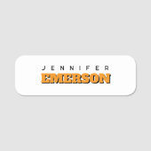 Beruflich minimalistisch modernes schlicht namensschild (Vorderseite)