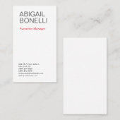 Beruflich minimalistisch modernes schlicht visitenkarte (Vorne/Hinten)