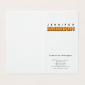 Beruflich minimalistisch modernes schlicht visitenkarten (Außenseite Aufgefaltet)