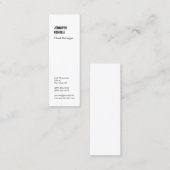 Beruflich minimalistisch modernes schlichtes Schwa Mini Visitenkarte (Vorne/Hinten)
