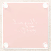 Beruflich-minimalistisch-rot-modern Glasuntersetzer (Rückseite)