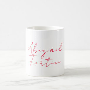 Beruflich-minimalistisch-rot-modern Kaffeetasse