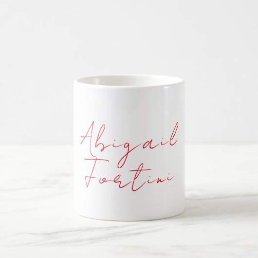 Beruflich-minimalistisch-rot-modern Kaffeetasse (Mittel)