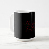 Beruflich-minimalistisch-rot-modern Kaffeetasse (Vorderseite Links)