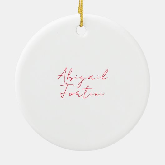 Beruflich-minimalistisch-rot-modern Keramik Ornament (Hinten)