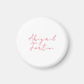 Beruflich-minimalistisch-rot-modern Magnet (Vorne)