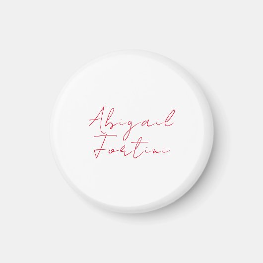 Beruflich-minimalistisch-rot-modern Magnet (Vorne)