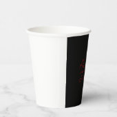 Beruflich-minimalistisch-rot-modern Pappbecher (Rechts)