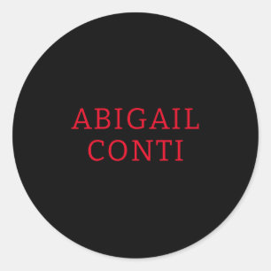 Beruflich-minimalistisch-rot-modern Runder Aufkleber