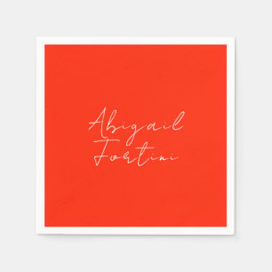 Beruflich-minimalistisch-rot-modern Serviette