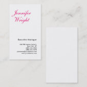 Beruflich minimalistisch schlicht elegant modern visitenkarte (Vorne/Hinten)