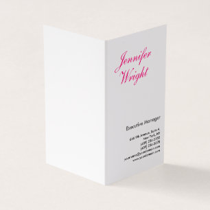 Beruflich minimalistisch schlicht elegant modern visitenkarten