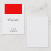 Beruflich-minimalistisch-schlicht-elegant Visitenkarte (Vorne/Hinten)