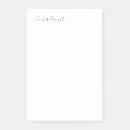 Beruflich-minimalistisch-schlicht-elegante Kalligr Post-it Klebezettel (Vorderseite)