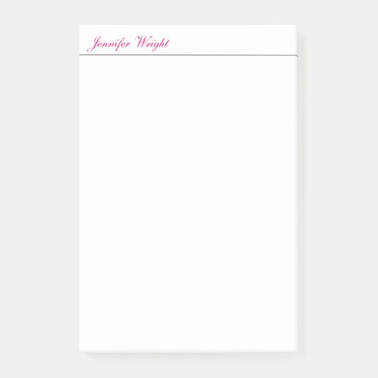 Beruflich-minimalistisch-schlicht-elegante Kalligr Post-it Klebezettel (Vorderseite)