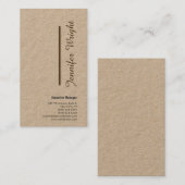 Beruflich minimalistisch-schlicht-eleganter Brauch Visitenkarte (Vorne/Hinten)