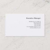 Beruflich-minimalistisch-schlicht Visitenkarte (Rückseite)