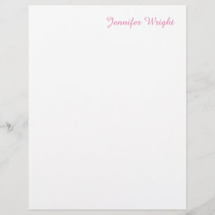 Beruflich-minimalistisch-weiblich-rosa Briefbogen