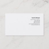 Beruflich minimalistische Handschrift weiblich Visitenkarte (Rückseite)