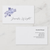 Beruflich-minimalistische Kalligraphie Visitenkarte (Vorne/Hinten)