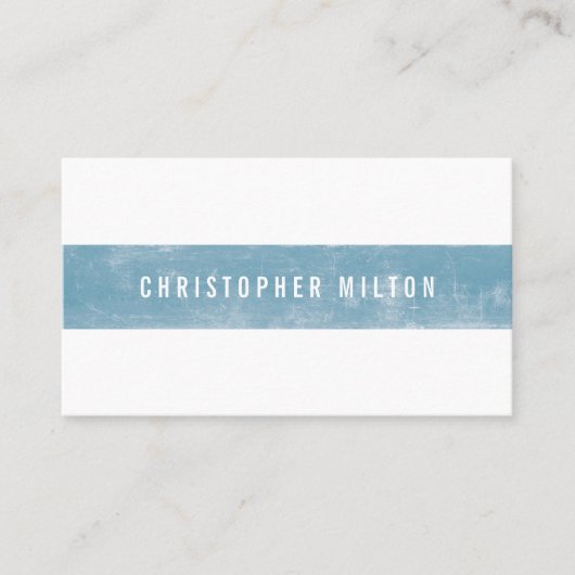 Beruflich Minimalistische Ligh Blue White Consulta Visitenkarte (Vorderseite)