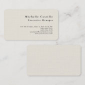 Beruflich Minimalistische moderne Schlichte Premiu Visitenkarte (Vorne/Hinten)