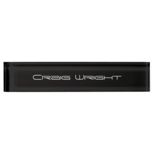 Beruflich Minimalistische Schlicht Moderne Persona Namensplakette