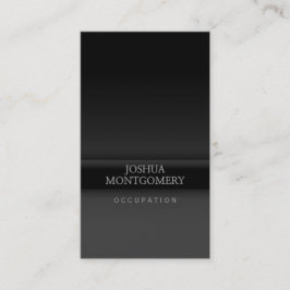 Beruflich minimalistische Visitenkarte Schwarz Gra