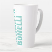 Beruflich minimalistischer, moderner blauer Name Milchtasse (Rechte Ecke)