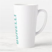 Beruflich minimalistischer, moderner blauer Name Milchtasse (Rechts)
