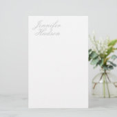 Beruflich-minimalistischer moderner Kalligraphiena Briefpapier (Stehend Vorderseite)