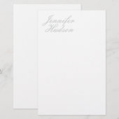 Beruflich-minimalistischer moderner Kalligraphiena Briefpapier (Vorne/Hinten)