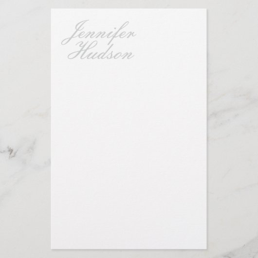Beruflich-minimalistischer moderner Kalligraphiena Briefpapier (Vorderseite)
