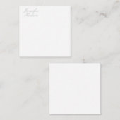 Beruflich-minimalistischer moderner Kalligraphiena Mitteilungskarte (Vorne/Hinten)