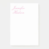 Beruflich-minimalistischer moderner Kalligraphiena Post-it Klebezettel (Vorderseite)