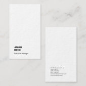 Beruflich minimalistischer moderner Luxus-Trend Visitenkarte (Vorne/Hinten)
