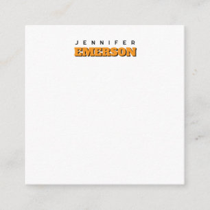 Beruflich minimalistischer moderner schlichter Nam Begleitkarte