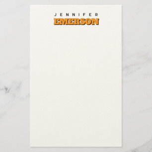 Beruflich minimalistischer moderner schlichter Nam Briefpapier