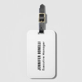 Beruflich minimalistischer moderner Stil Gepäckanhänger (Vorderseite Vertikal)