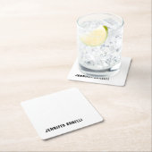 Beruflich minimalistischer moderner Trendname Rechteckiger Pappuntersetzer (Vor Ort)