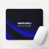 Beruflich minimalistisches modernes Blau fügt Ihre Mousepad (Mit Mouse)