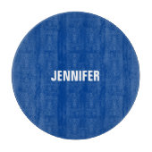 Beruflich minimalistisches modernes Blau fügt Ihre Schneidebrett (Vorderseite)