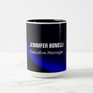 Beruflich minimalistisches modernes Blau fügt Ihre Zweifarbige Tasse