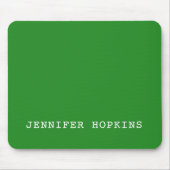 Beruflich minimalistisches modernes Waldgrün Mousepad (Vorne)