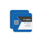 Beruflich Modern Blue - QR-Logo für Unternehmen