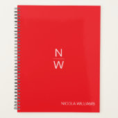 Beruflich Modern, einfach, Minimalistisch, hell ro Planer (Vorderseite)